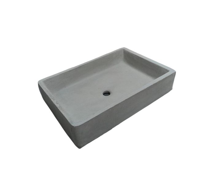 Grey Large Cement Basin Concrete Sink for kitchen/bathroom 605x410x130mm