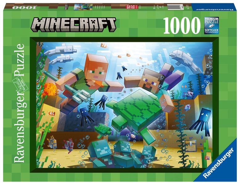Ravensburger 1000Pc Puzzle Minecraft Mosaic