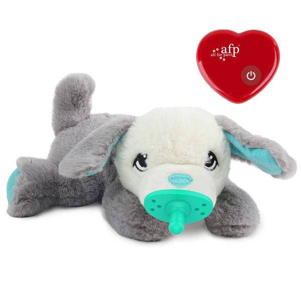 All For Paws Heartbeat Plush Puppy Toy for Dogs with Calming Pulsing Heart