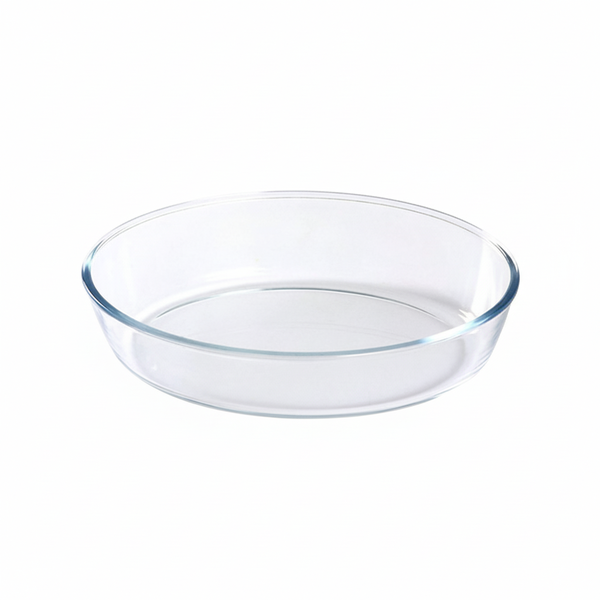 Glass Oval Baking Tray 1.5L - Transparent