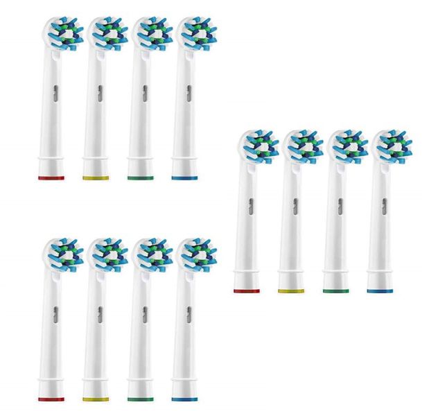 Oscillating Cross Replacement Toothbrush Heads for Oral B - 8 Pack
