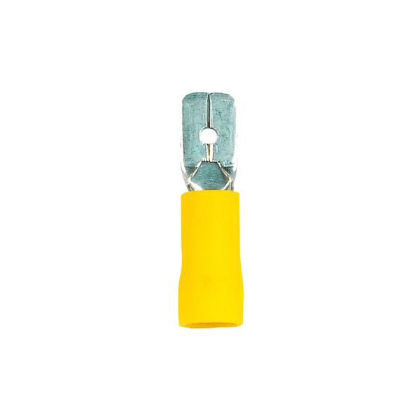 ACDC - 4-6mm Yellow Insulated 6.3mm Male Disconnect Lug (50 Pack)