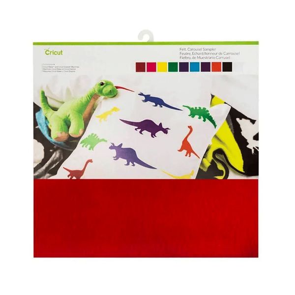 Cricut Felt 10 Sheet Sampler 30.48x30.48cm Carousel 2003830