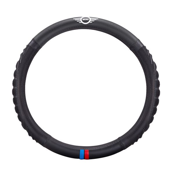 SH-SWC-002-MINI,Universal 3D Feel Non-Slip PU Leather Steering Wheel Cover