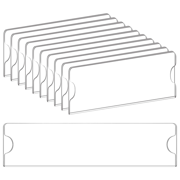 Acrylic Name Plate Holder Premium, 2X8 Inch