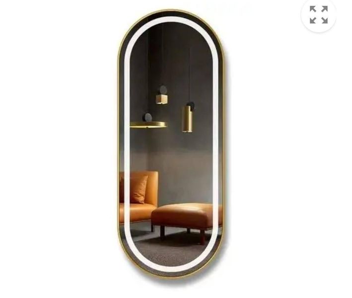 Exquisite LED Mirror With Gold Frame
