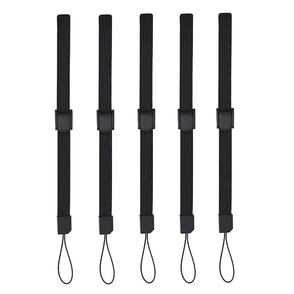 Killer Deals Adjustable Wrist Strap Nylon Lanyard- 5 Piece- 22cm Length