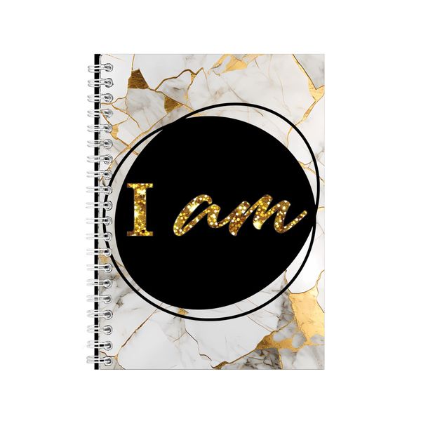 I am A5 Notebook Spiral Lined Motivational Sayings Graphic Notepad Gift 248