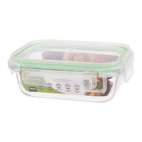 Glass Food Container with Lid