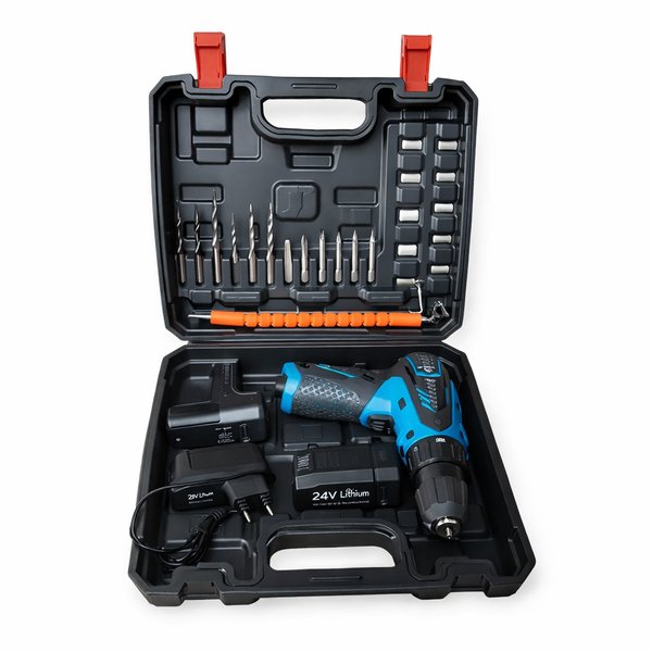 Cordless Hammer Drill - 12V, 2x4.5Ah, Brick Wall Capable