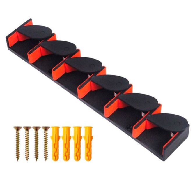 Fishing Rod Holder Wall Mounted Storage Rack For 6 Rods With Screws