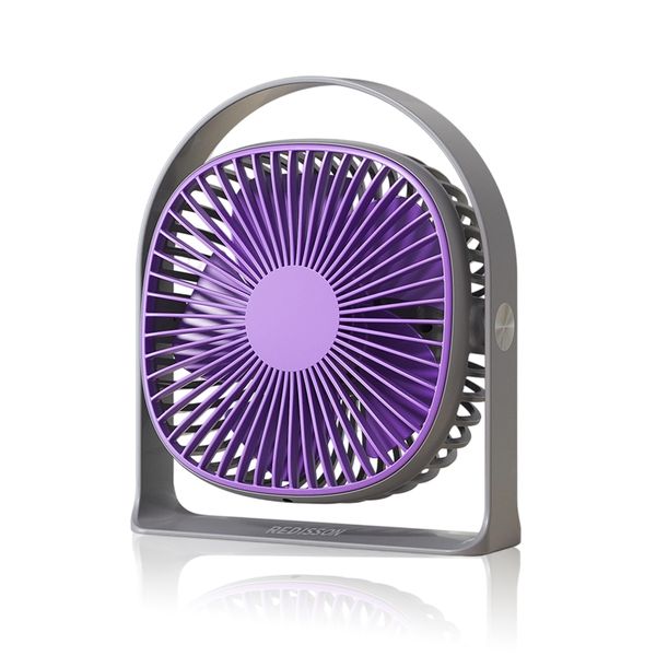 Portable Desk Fan, 5 Speeds Strong Wind Quiet Small USB Fan 360 Rotate