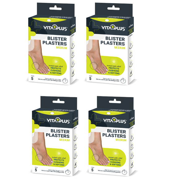 VP Blister Plasters Medium 55x37mm (5's)- 4 packs