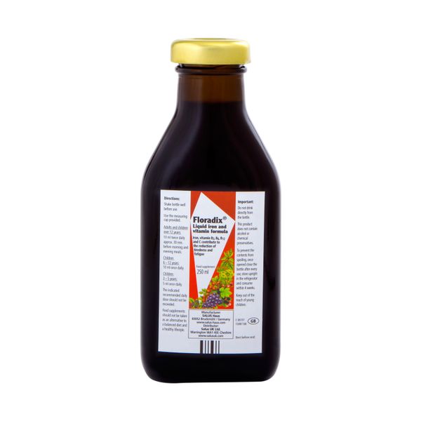Floradix Liquid Iron and Vitamin Supplement - 250ml