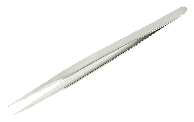 Multicomp (D00336) Tweezer, Type 02 SA, Flat, 120 mm, Stainless Steel Body