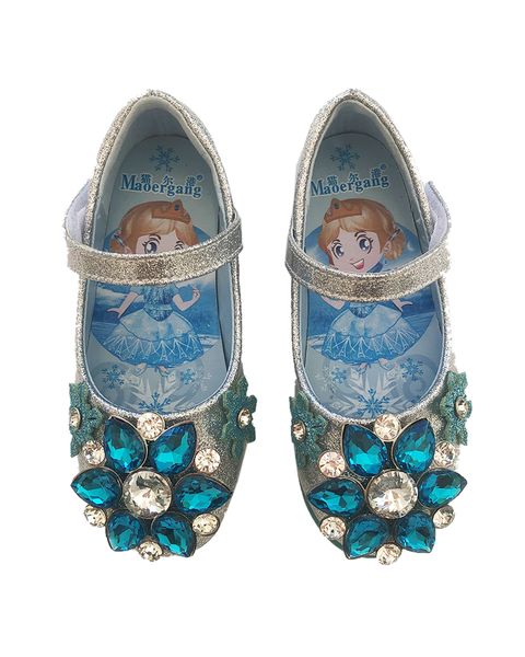 Glitter Silver Princess Pump