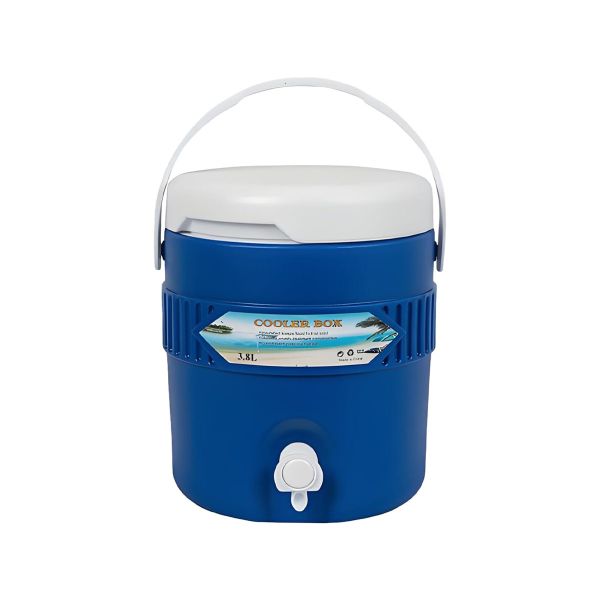 3.8L Sports Cooler Water Beverage Dispenser Insulated Portable Cooler -Blue