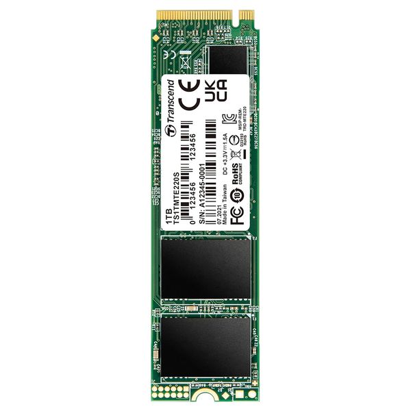 Transcend 110S 1TB NVMe PCIe Gen3x4 M.2 SSD - TS1TMTE110S