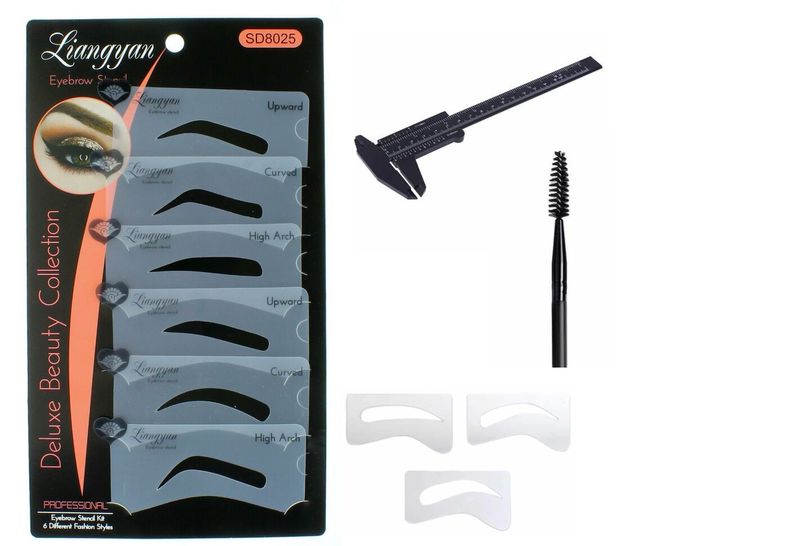 Microblading Brow Kit Template and Caliper Set