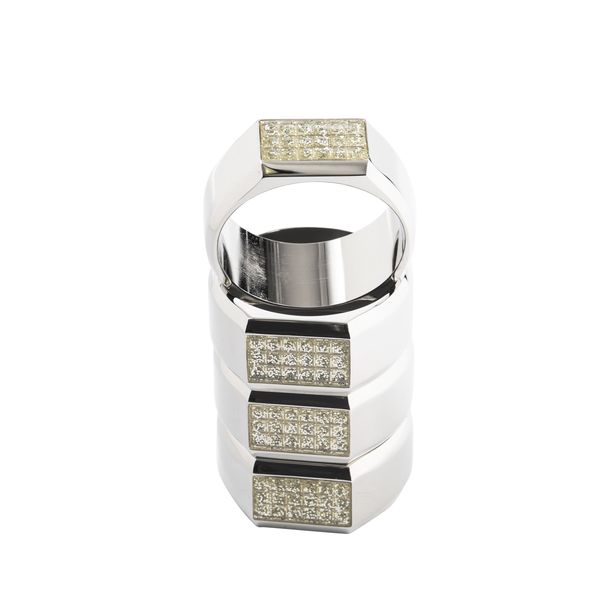 Jenna Clifford Set of 4 Diamond Napkin Ring