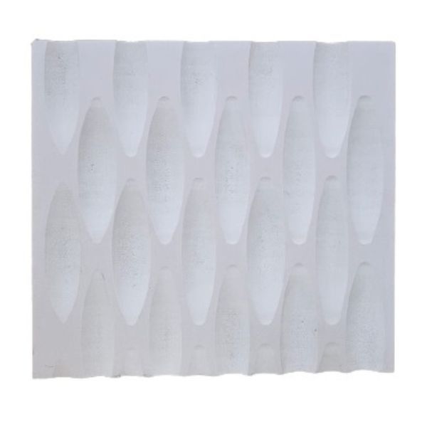 16mm White Cladding Board PVC - Bullnose Drops Design