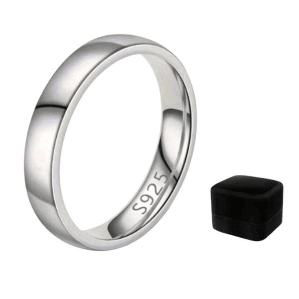Silver 925 Sterling Silver Wedding Bands Ring
