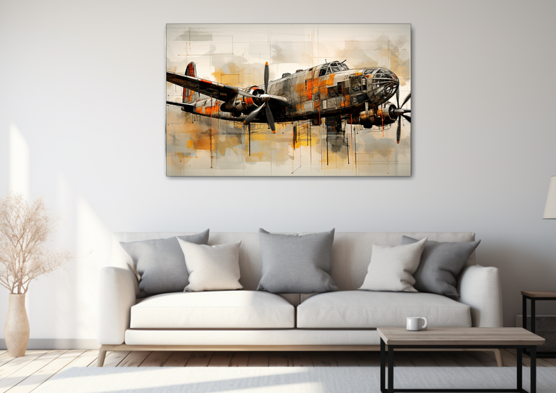Canvas Wall Art - Bomber Beauty Aeroplane - HD0085