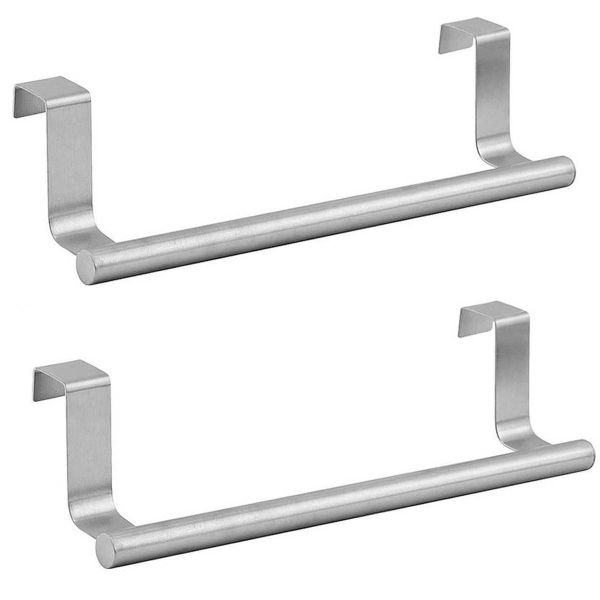 2 Pack Door Towel Holder Kitchen Tea Towel Holder Door Hook Towel Holder