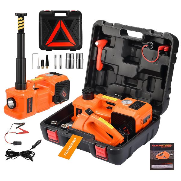 TIANGONG - Electric Car Jack Kit with Hydraulic,5 Ton Portable Vehicle Jack