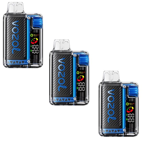 Vozol Vista 20000 Puff Disposable Vape - Blue Razz Ice - 50mg - 3 Pack