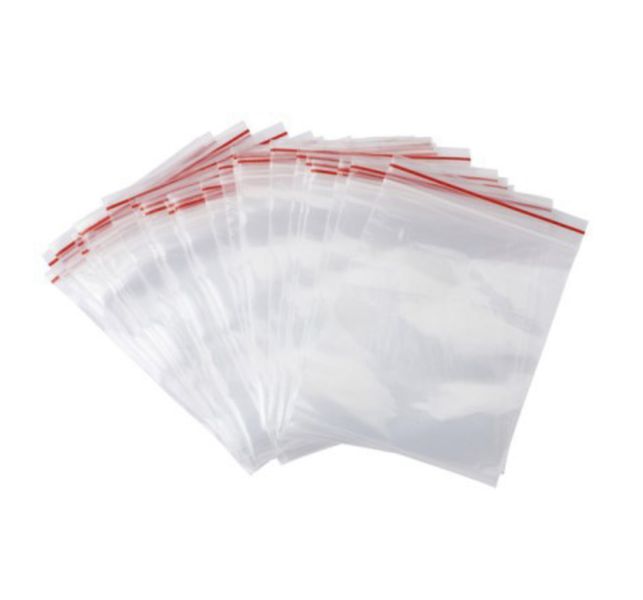Reclosable Zip Plastic Poly Bags with Resealable Lock Seal Zipper:215*315mm