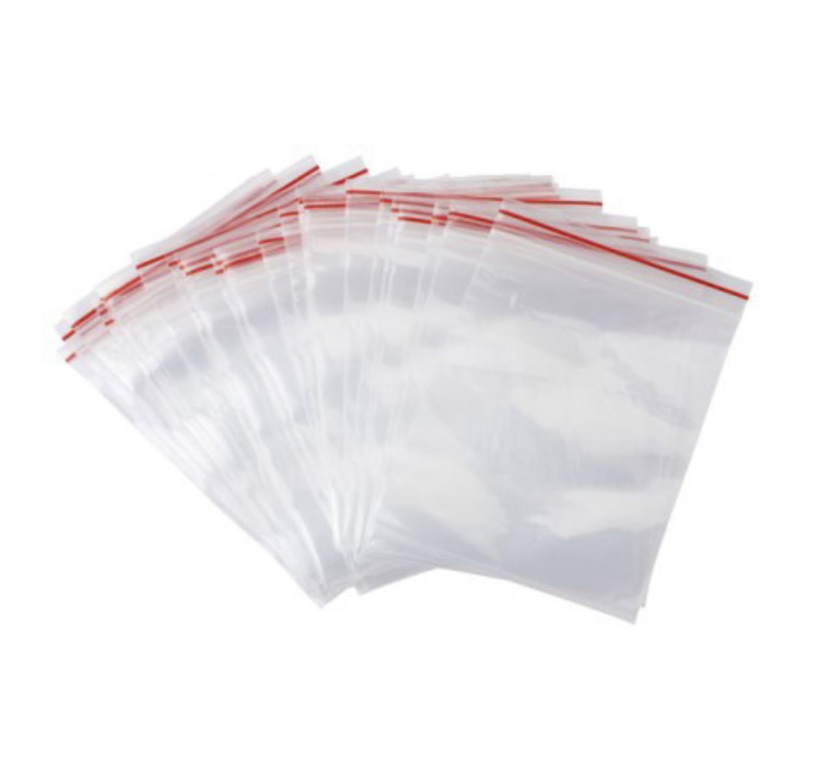 Reclosable Zip Plastic Poly Bags with Resealable Lock Seal Zipper:150 ...
