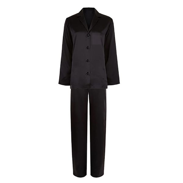 PJ Warehouse Black Satin Winter PJ