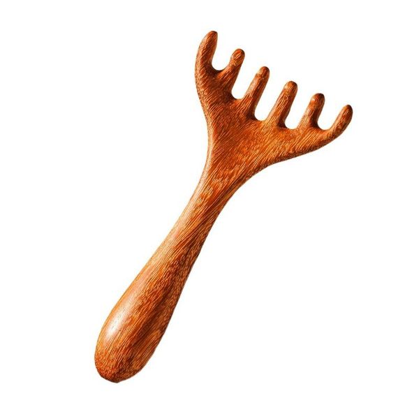 Sandalwood Scalp Massage Comb , Protable Head Massager for Relaxation