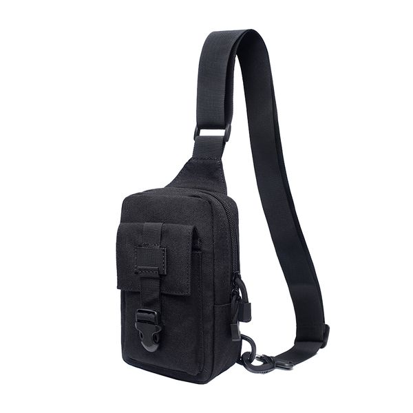 Professional Outdoor Chest Bag for Sport Camping Hiking - Black