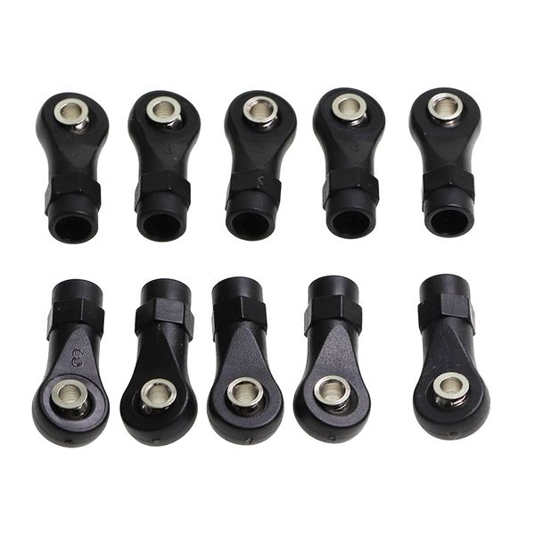 10Pcs Plastic M4 Rod End Link Linkage Balls Joint Head For 1/10 RC Car Craw