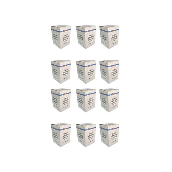 Elastic Adhesive Bandage Stretched 75mm x 4.5m Pack of 12