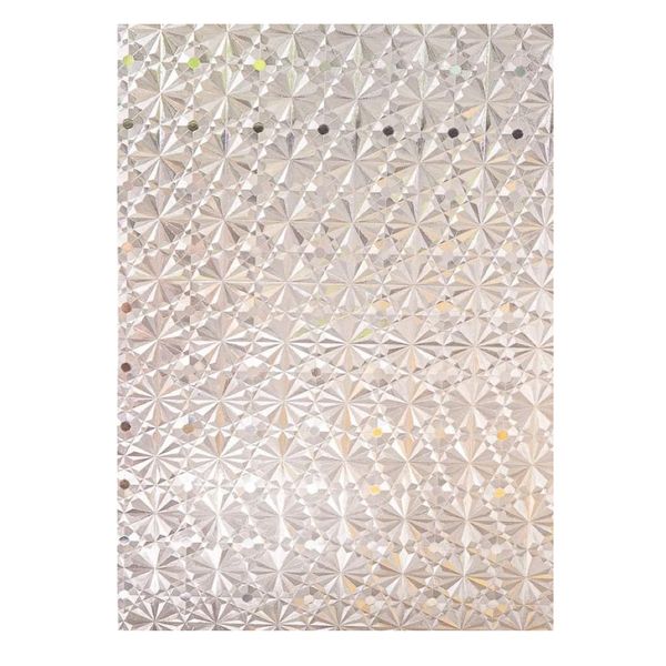 Decor DIY Stained Glass Geometric Diamond Window Sticker (2m) Summer