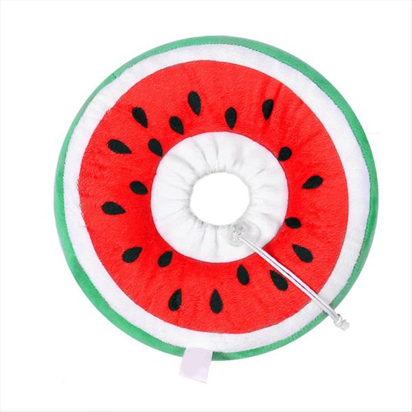 Adjustable Cat Cone Collar Soft Recovery Collar Watermelon Large