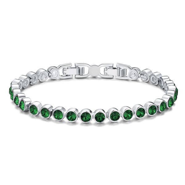 Civetta Spark tennis bracelet Emerald Crystal