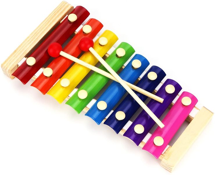 Kids Wooden Xylophone with 2 Mallets