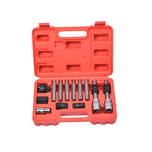 13 Piece Freewheel Generator Belt Removal Socket Tools Set Kit LPD-1287