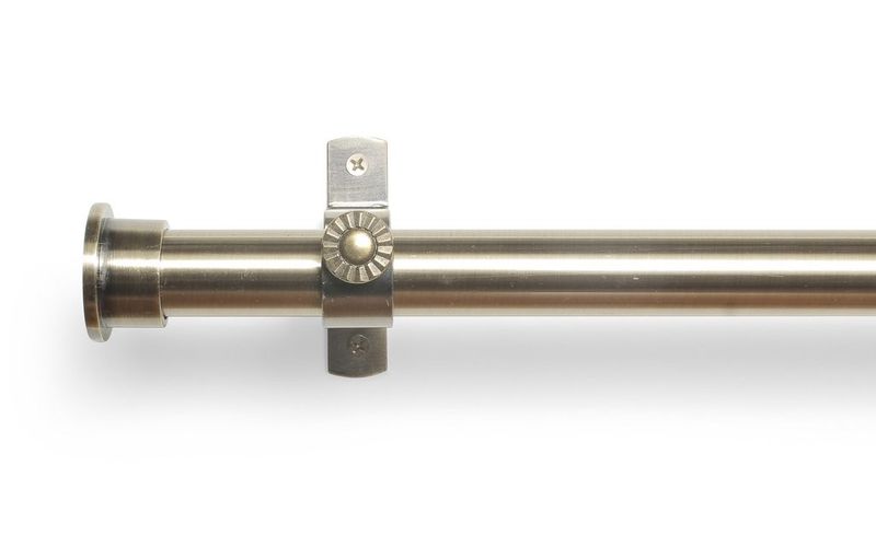 Vizio-25mm-Flat End-Eyelet Curtain Pole Set
