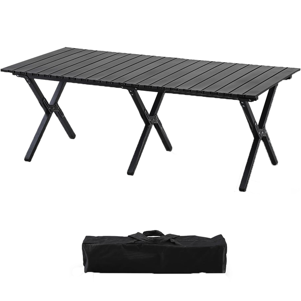 Folding Camping Table Outdoor Portable Picnic Table - 120cm x 60cm x 45cm