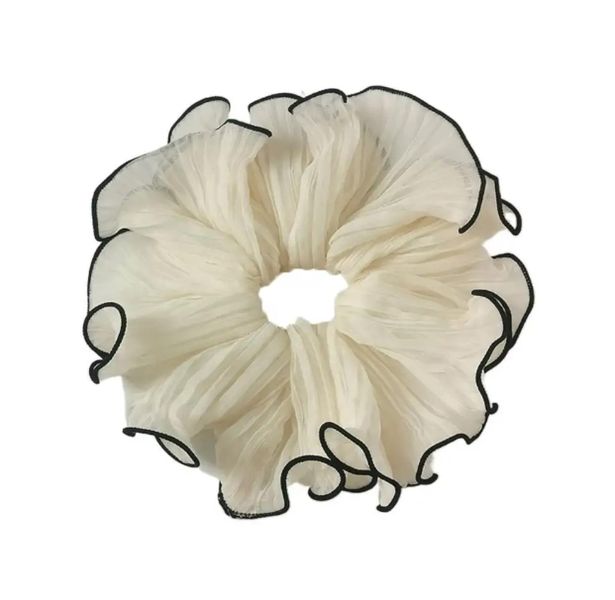 Timeless Elegance - Black and White Scrunchie