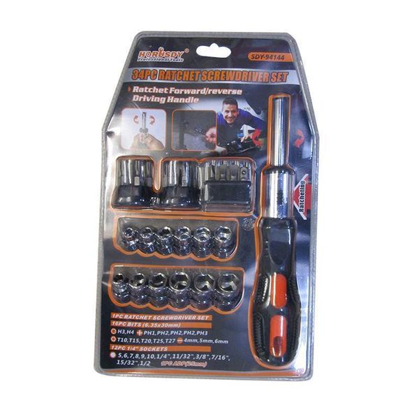 Generic Horusdy 34 In1 Ratchet Screwdriver Bit