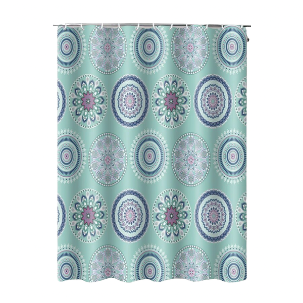 Shower Curtain with Curtain Hooks