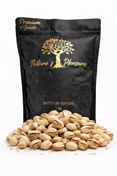 Pistachio Nuts In Shell 1KG - Roasted &amp; Salted | Premium Resealable Pack
