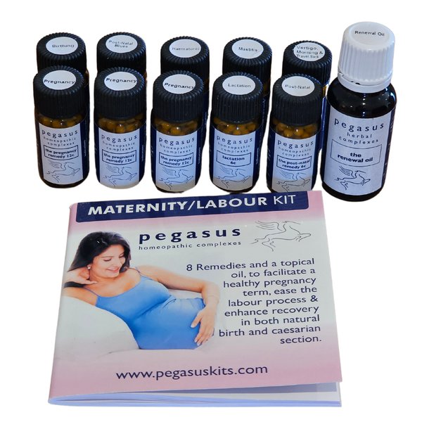 Pegasus Maternity/Labour Kit - 8 Remedies &amp; Topical Oil
