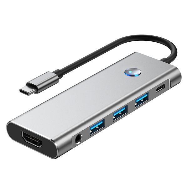 TechZA 9-in-1 USB-C Adapter with 4K HDMI, USB 3.0, PD &amp; Card Reader TZ-HB04